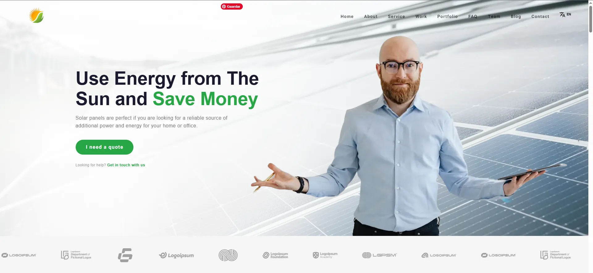 proyecto solar energy vue photo