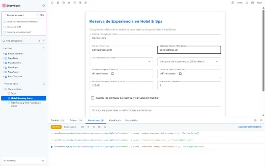 Storybook component library preview